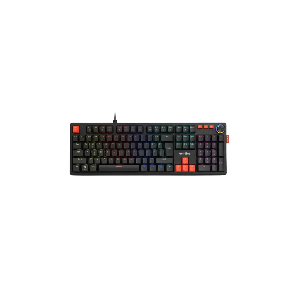Teclado Mecánico Gamer Weibo WB-555 RGB
