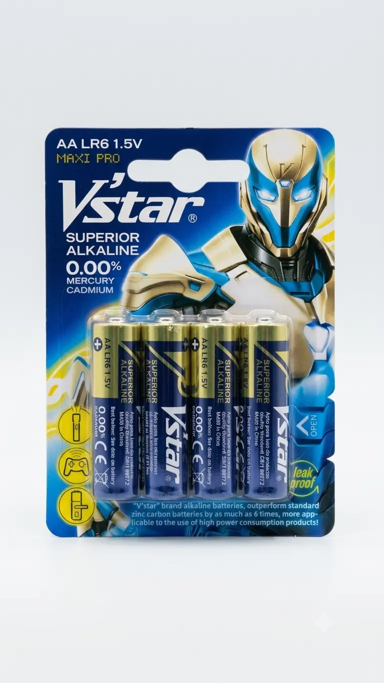 pila AA Vstar Pilas AA alcalinas Vstar 1.5V - Imagen 1